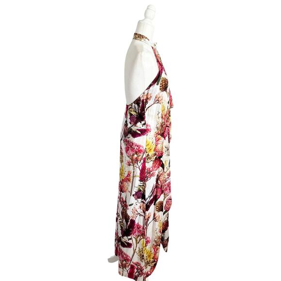 Agua De Coco Wrap Halter Cover Up Maxi Dress Small NWT - Picture 7 of 14